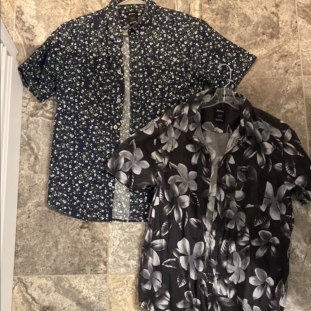 Floral Short Sleeve Shirts Set